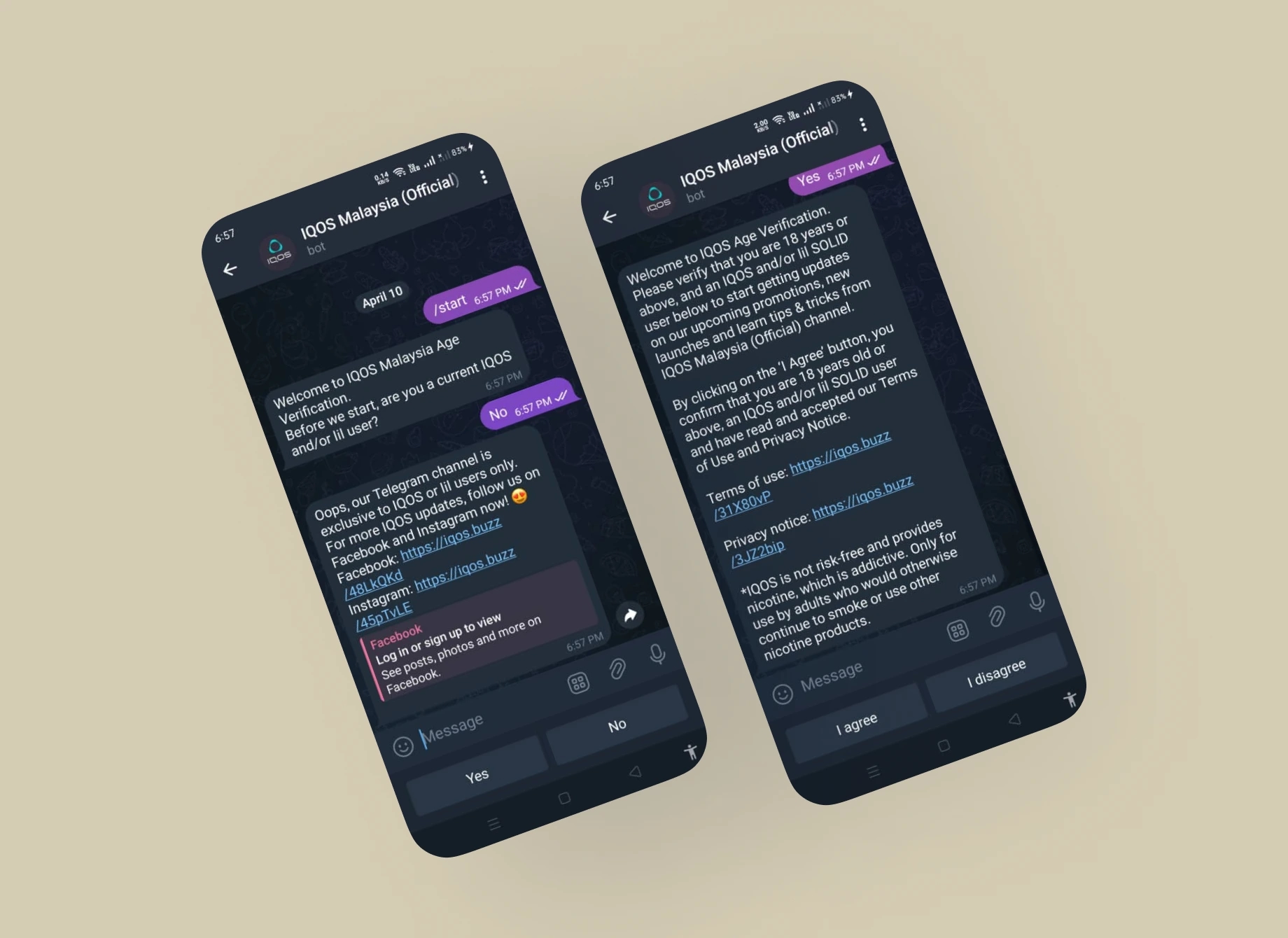 Project IQOS Telegram Bots